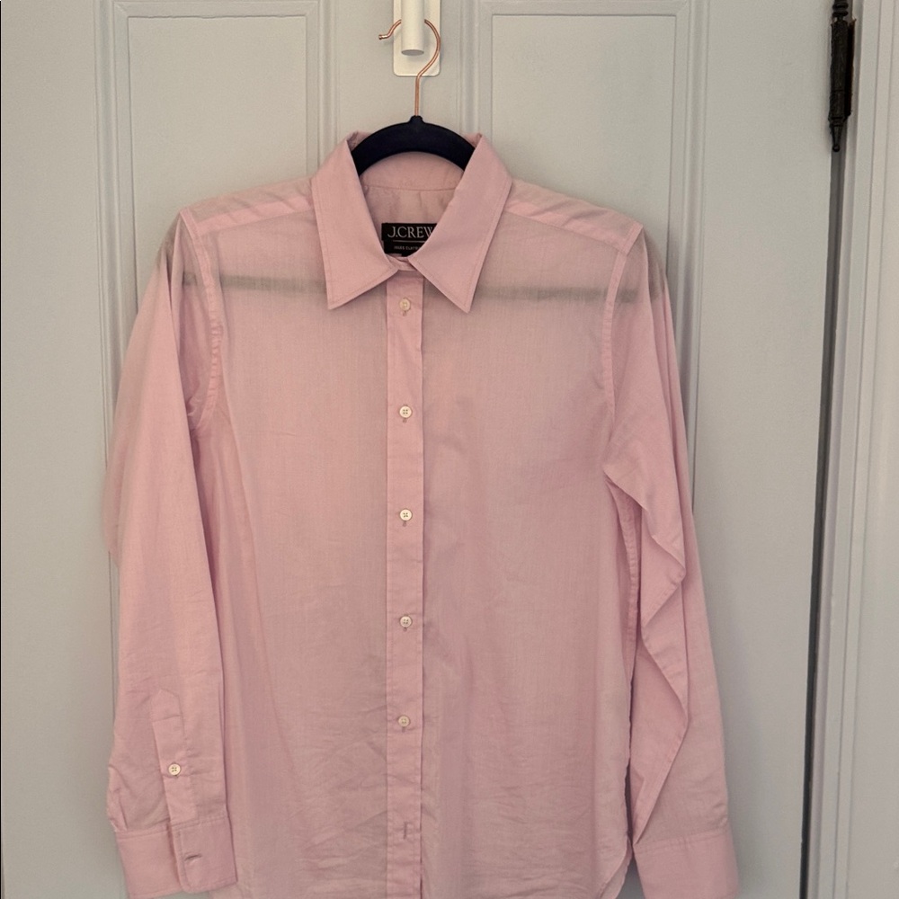 J. Crew Men’s Light Pink Long-Sleeve Dress Shirt